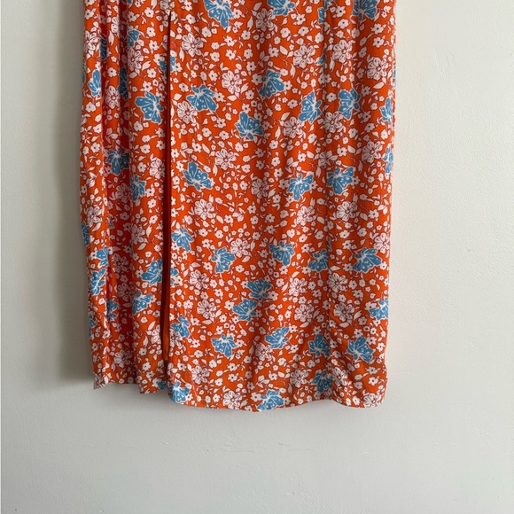 Maeve by Anthropologie Floral Midi Skirt – Orange Blue White Print – Size 0 - Picture 3 of 5